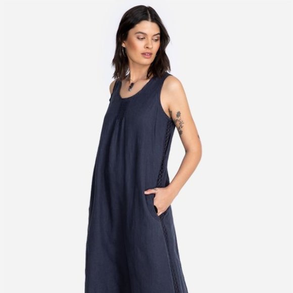 Johnny Was Dresses & Skirts - Johnny Was Night Sky Rima Linen Dress. NWT Size XS